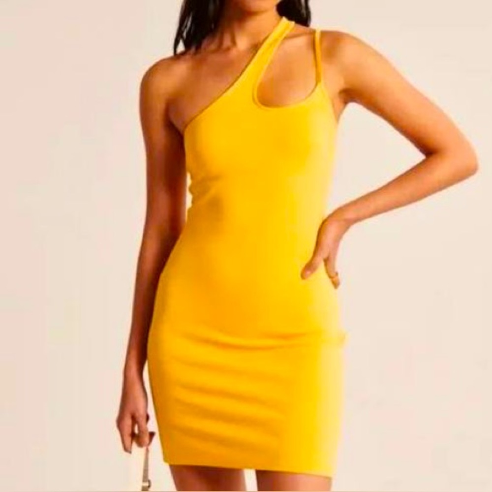Abercrombie Asymmetrical One Shoulder Mini Dress